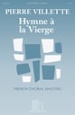 Hymne a la Vierge SATB choral sheet music cover